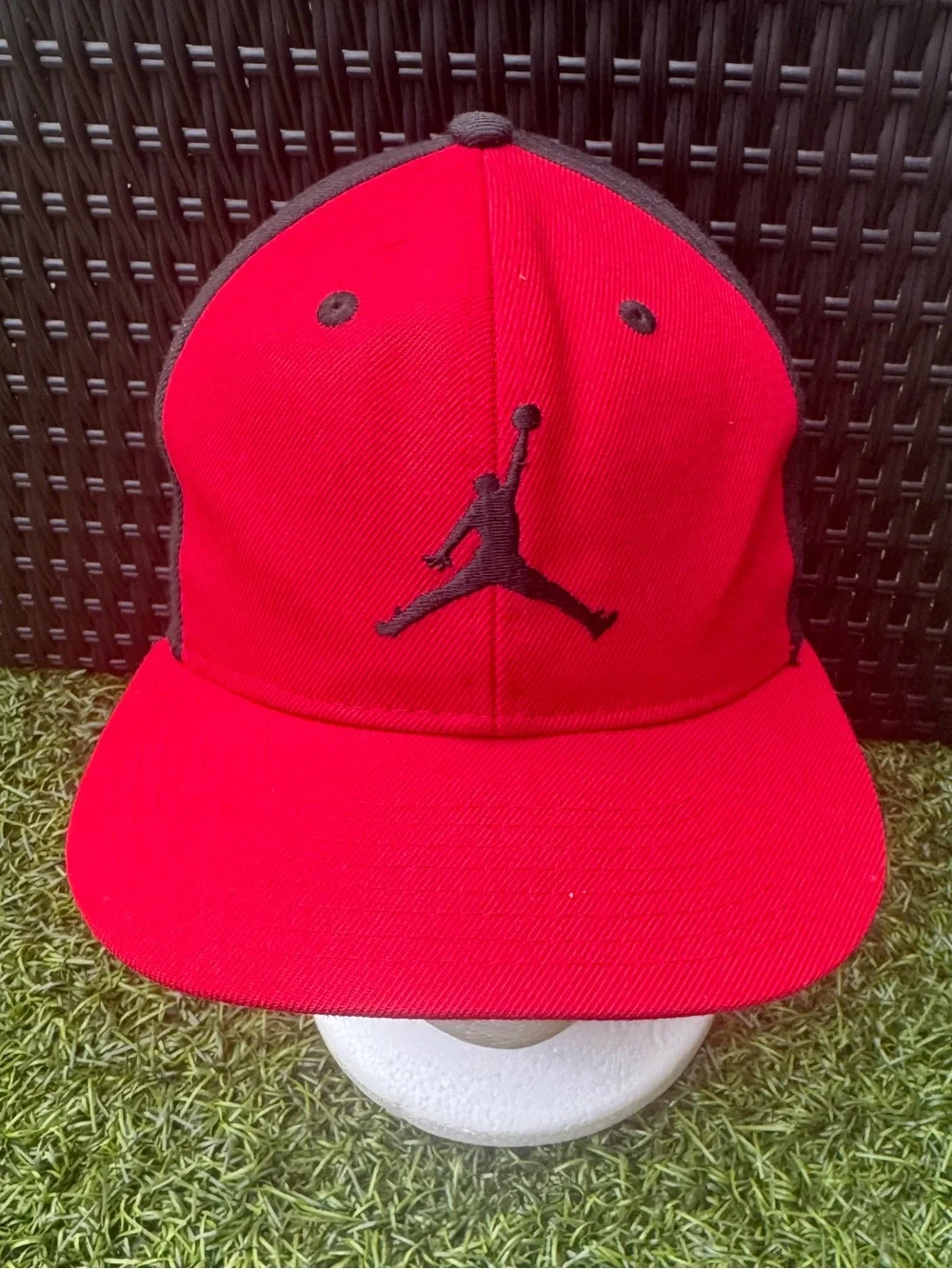 Jordan Youth Pro Jumpman Snapback Hat Red Black
